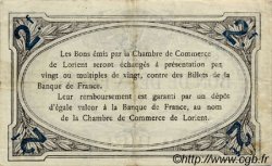 2 Francs FRANCE regionalismo y varios Lorient 1915 JP.075.25 MBC a EBC