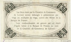 50 Centimes FRANCE regionalism and various Lorient 1915 JP.075.26 AU+