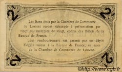 2 Francs FRANCE regionalismo e varie Lorient 1915 JP.075.28 BB to SPL