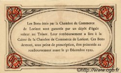50 Centimes FRANCE regionalismo e varie Lorient 1919 JP.075.29 AU a FDC