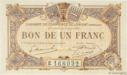 1 Franc FRANCE Regionalismus und verschiedenen Lorient 1920 JP.075.36 fST to ST