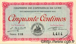 50 Centimes FRANCE regionalismo y varios Lure 1915 JP.076.01 SC a FDC