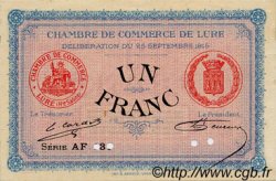 1 Franc FRANCE regionalismo e varie Lure 1915 JP.076.11 BB to SPL