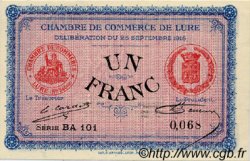 1 Franc FRANCE regionalismo y varios Lure 1915 JP.076.15 SC a FDC