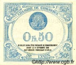 50 Centimes FRANCE Regionalismus und verschiedenen Lyon 1915 JP.077.03 fST to ST