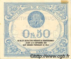 50 Centimes FRANCE regionalismo e varie Lyon 1915 JP.077.04 BB to SPL