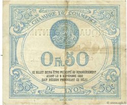50 Centimes FRANCE regionalismo e varie Lyon 1915 JP.077.04 MB