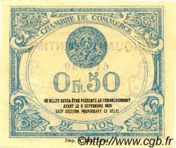 50 Centimes FRANCE regionalism and various Lyon 1915 JP.077.05 AU+