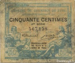 50 Centimes FRANCE régionalisme et divers Lyon 1915 JP.077.05 TB