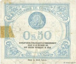 50 Centimes FRANCE regionalism and miscellaneous Lyon 1916 JP.077.12 F