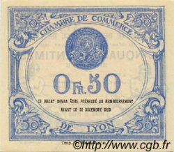 50 Centimes FRANCE Regionalismus und verschiedenen Lyon 1920 JP.077.22 fST to ST