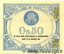 50 Centimes FRANCE Regionalismus und verschiedenen Lyon 1922 JP.077.26 SS to VZ
