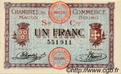 1 Franc FRANCE regionalismo e varie Macon, Bourg 1915 JP.078.08 AU a FDC