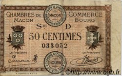 50 Centimes FRANCE Regionalismus und verschiedenen Macon, Bourg 1917 JP.078.09 S