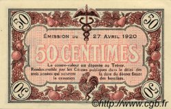 50 Centimes FRANCE Regionalismus und verschiedenen Macon, Bourg 1920 JP.078.11 fST to ST