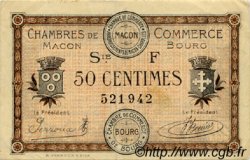 50 Centimes FRANCE Regionalismus und verschiedenen Macon, Bourg 1921 JP.078.13 SS to VZ