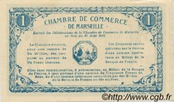 1 Franc FRANCE Regionalismus und verschiedenen Marseille 1914 JP.079.41 SS to VZ
