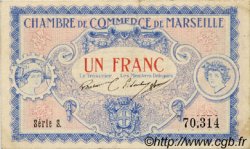 1 Franc FRANCE regionalism and miscellaneous Marseille 1917 JP.079.64 VF - XF