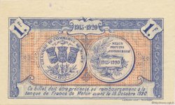 1 Franc FRANCE Regionalismus und verschiedenen Melun 1915 JP.080.03 fST to ST