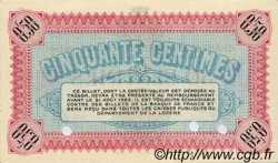 50 Centimes Spécimen FRANCE regionalismo y varios Mende 1918 JP.081.06 SC a FDC