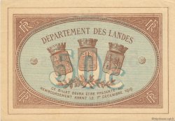 50 Centimes FRANCE regionalismo y varios Mont-De-Marsan 1914 JP.082.01 SC a FDC