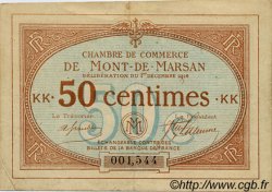 50 Centimes FRANCE Regionalismus und verschiedenen Mont-De-Marsan 1914 JP.082.03 SS to VZ
