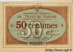 50 Centimes FRANCE regionalismo y varios Mont-De-Marsan 1914 JP.082.12 MBC a EBC