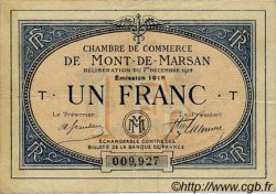 1 Franc FRANCE regionalism and various Mont-De-Marsan 1914 JP.082.15 VF - XF