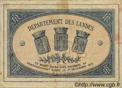 1 Franc  FRANCE régionalisme et divers Mont-De-Marsan 1914 JP.082.15 TB