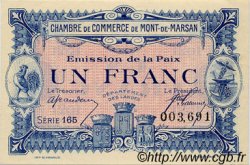 1 Franc FRANCE Regionalismus und verschiedenen Mont-De-Marsan 1918 JP.082.32 fST to ST