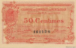 50 Centimes FRANCE regionalismo e varie Montauban 1914 JP.083.01 AU a FDC