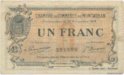 1 Franc FRANCE Regionalismus und verschiedenen Montauban 1914 JP.083.06 S
