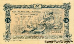 1 Franc FRANCE regionalism and various Montauban 1917 JP.083.15 VF - XF