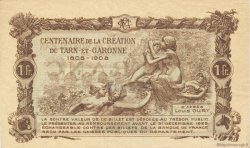 1 Franc FRANCE regionalismo e varie Montauban 1921 JP.083.19 AU a FDC