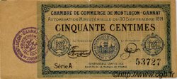 50 Centimes FRANCE Regionalismus und verschiedenen Montluçon, Gannat 1914 JP.084.01 SS to VZ