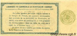 1 Franc FRANCE Regionalismus und verschiedenen Montluçon, Gannat 1914 JP.084.05 fST to ST
