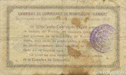 1 Franc FRANCE régionalisme et divers Montluçon, Gannat 1915 JP.084.15 TB
