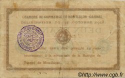 2 Francs FRANCE Regionalismus und verschiedenen Montluçon, Gannat 1918 JP.084.49 SS to VZ