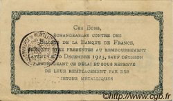 1 Franc FRANCE regionalismo e varie Montluçon, Gannat 1921 JP.084.58 BB to SPL