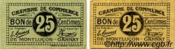25 Centimes FRANCE regionalismo e varie Montluçon, Gannat 1918 JP.084.74 BB to SPL