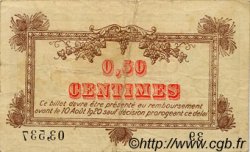 50 Centimes FRANCE régionalisme et divers Montpellier 1915 JP.085.01 TB