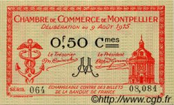 50 Centimes FRANCE regionalism and various Montpellier 1915 JP.085.06
