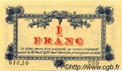 1 Franc FRANCE Regionalismus und verschiedenen Montpellier 1915 JP.085.10 fST to ST