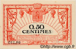 50 Centimes FRANCE regionalism and miscellaneous Montpellier 1917 JP.085.16 AU+