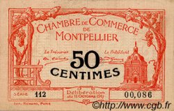 50 Centimes FRANCE regionalismo e varie Montpellier 1917 JP.085.16 BB to SPL
