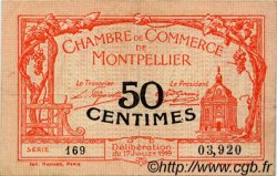 50 Centimes FRANCE régionalisme et divers Montpellier 1919 JP.085.20 TB