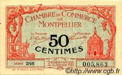 50 Centimes FRANCE regionalism and various Montpellier 1921 JP.085.22