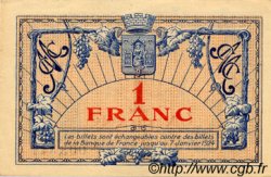 1 Franc FRANCE Regionalismus und verschiedenen Montpellier 1921 JP.085.24 SS to VZ