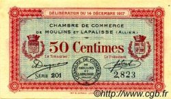 50 Centimes FRANCE regionalismo e varie Moulins et Lapalisse 1917 JP.086.11 BB to SPL