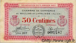 50 Centimes FRANCE regionalism and various Moulins et Lapalisse 1920 JP.086.15 F